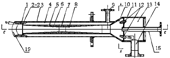 A multi-stage atomized heavy oil catalytic cracking anti-coking nozzle