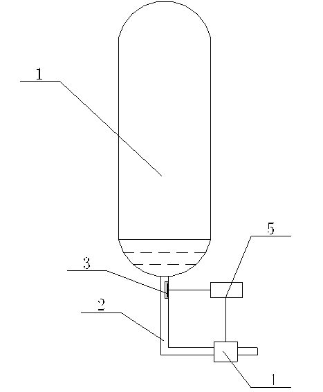 Automatic draining device of air storage tank of air compressor