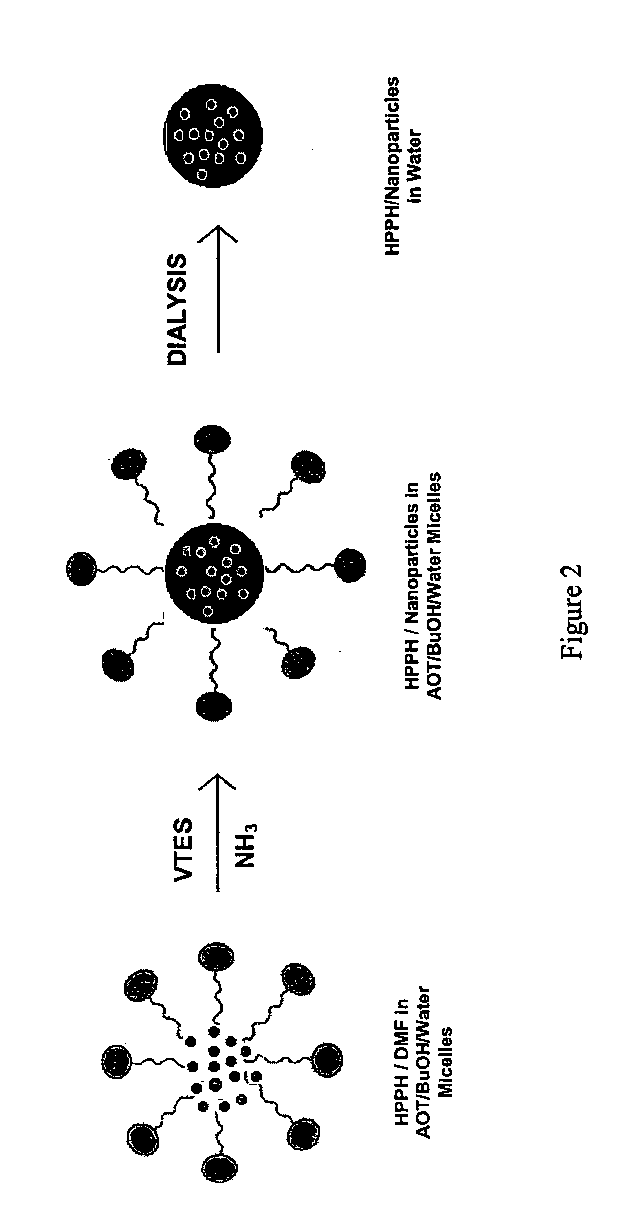 Ceramic based nanoparticles for entrapping therapeutic agents for photodynamic therapy and method of using same
