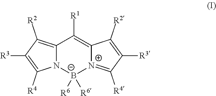Use of 4-bora-3A,4A-diaza-s-indacenes for security purposes