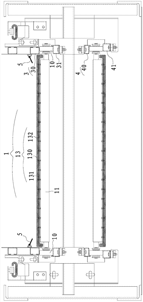 Belt conveying type moving sidewalk