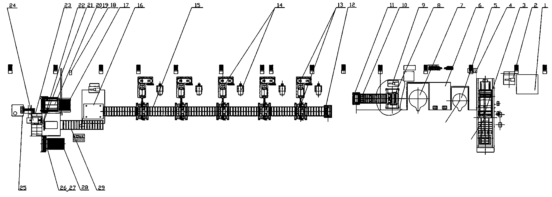 Large-area zinc electrolysis anode plate production line