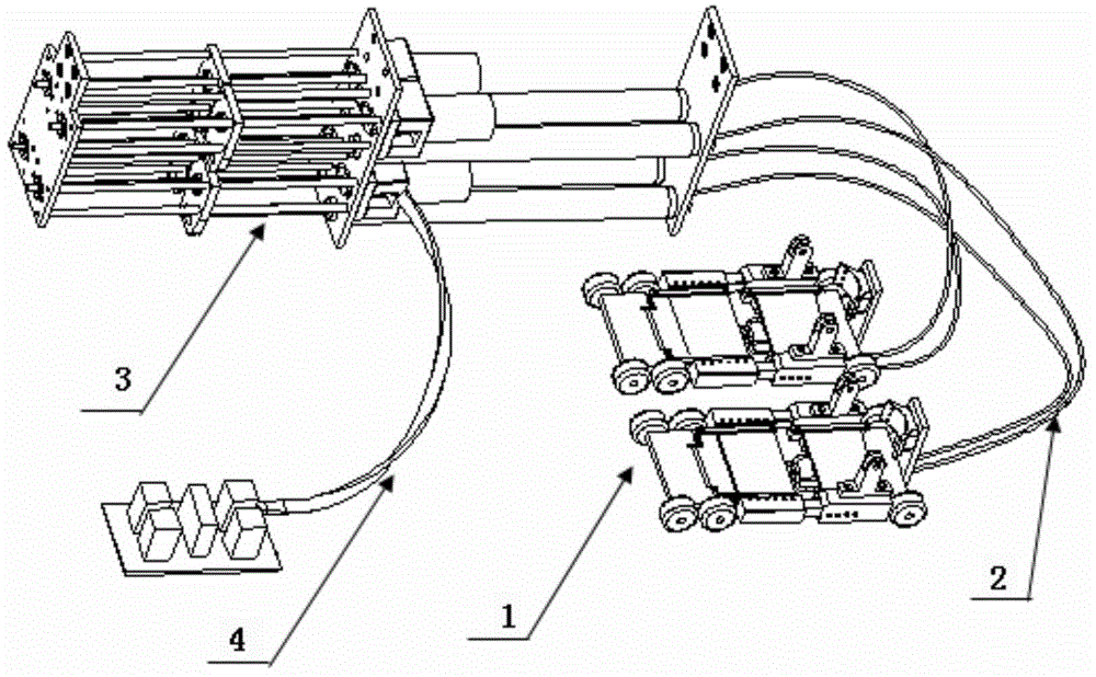 Rehabilitation air cushion shoe simulating walking power mode