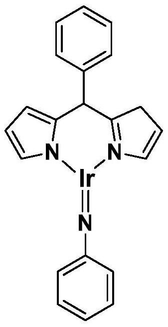 Trivalent iridium imine complex containing iridium nitrogen double bond, preparation method and application thereof