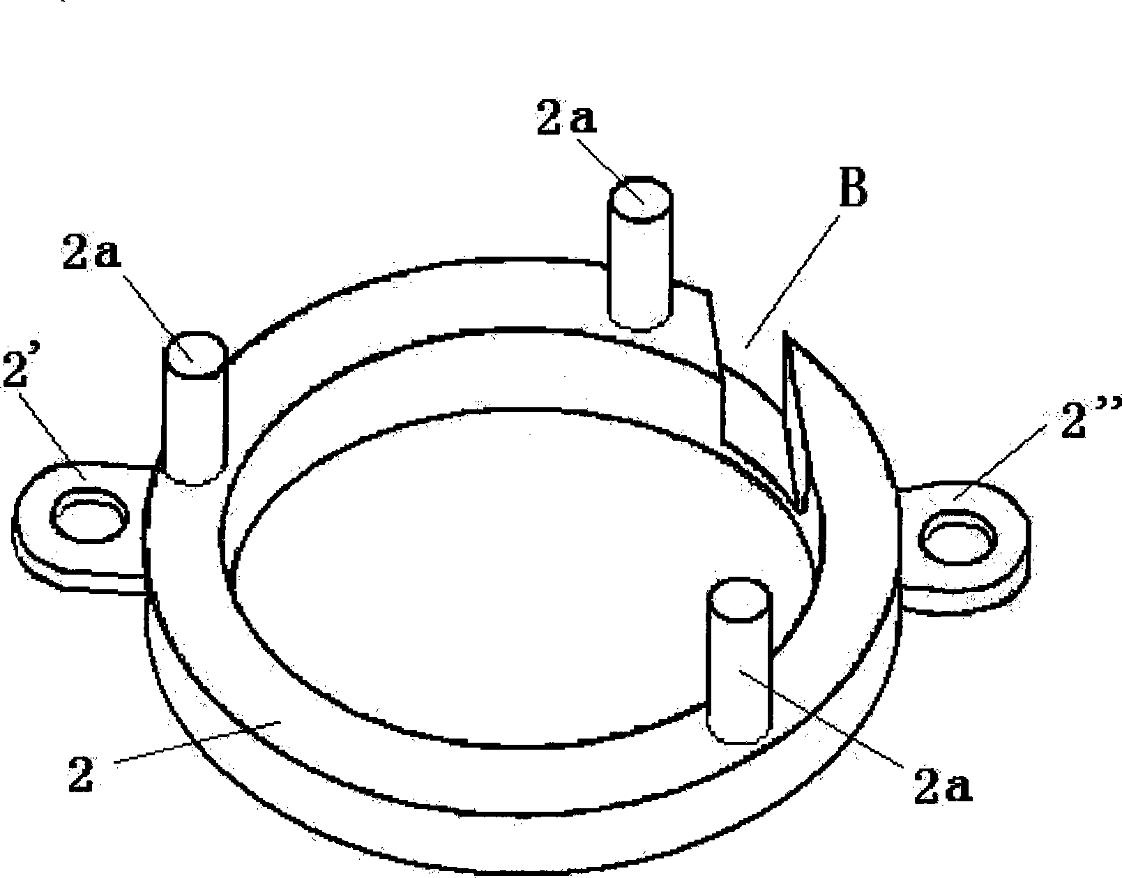 Non-contact electronic throttle angle sensor for automobile