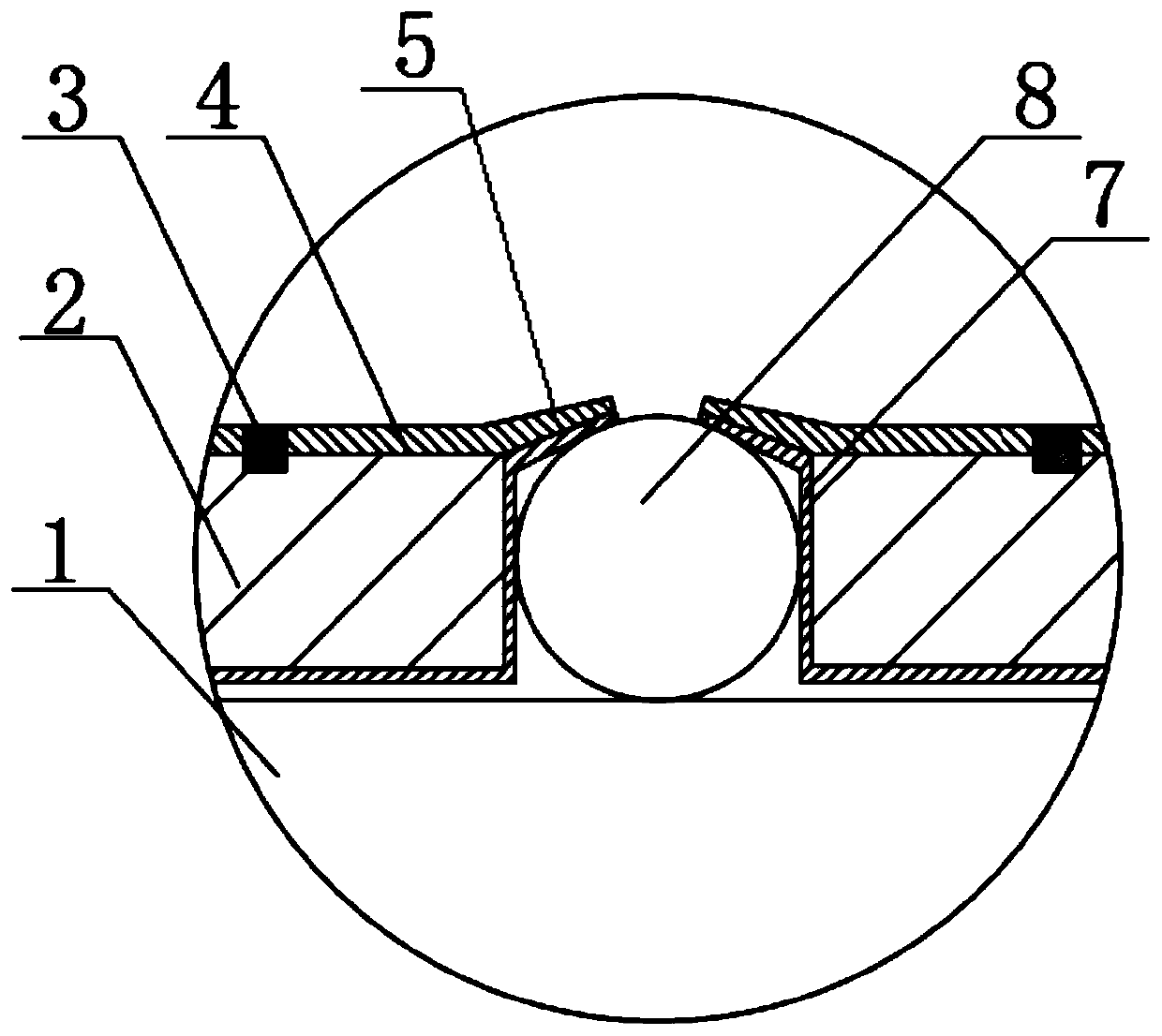 Temperature-variation-resistant low-wear self-lubricating linear bearing