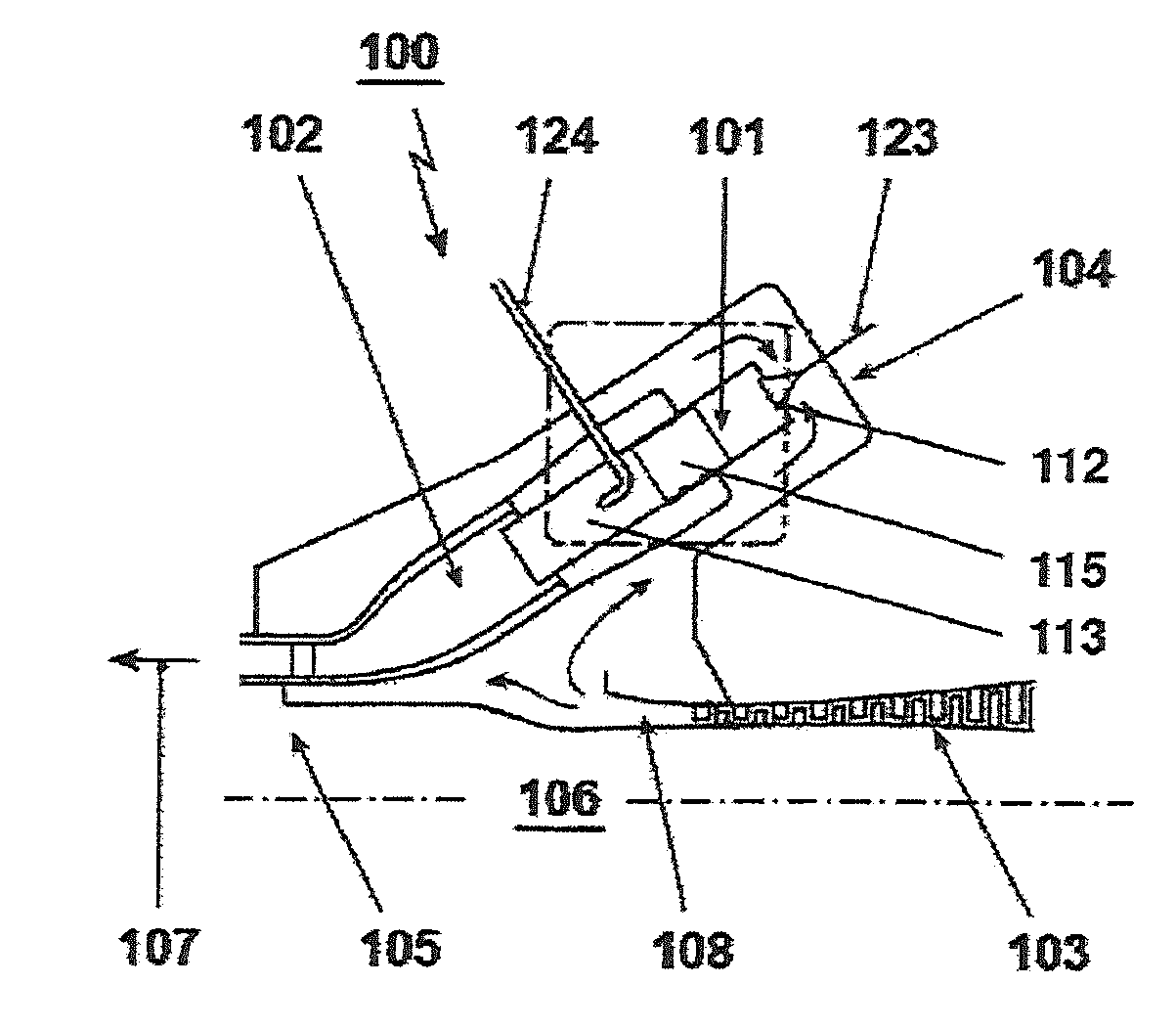 Dilution gas or air mixer for a combustor of a gas turbine