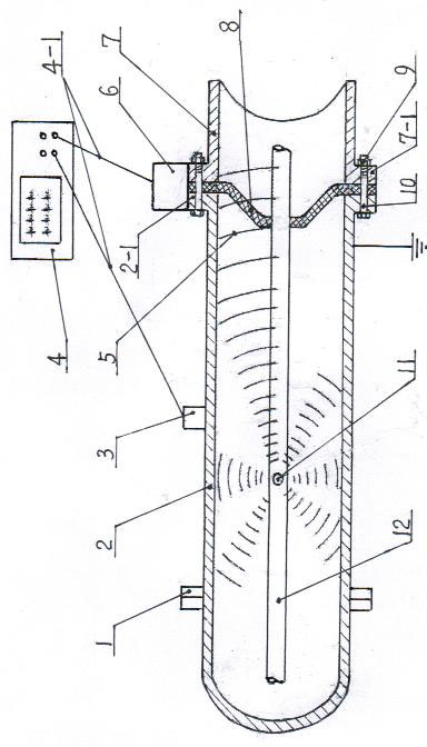 Local discharge detection device in running state of high-voltage combined electric appliance