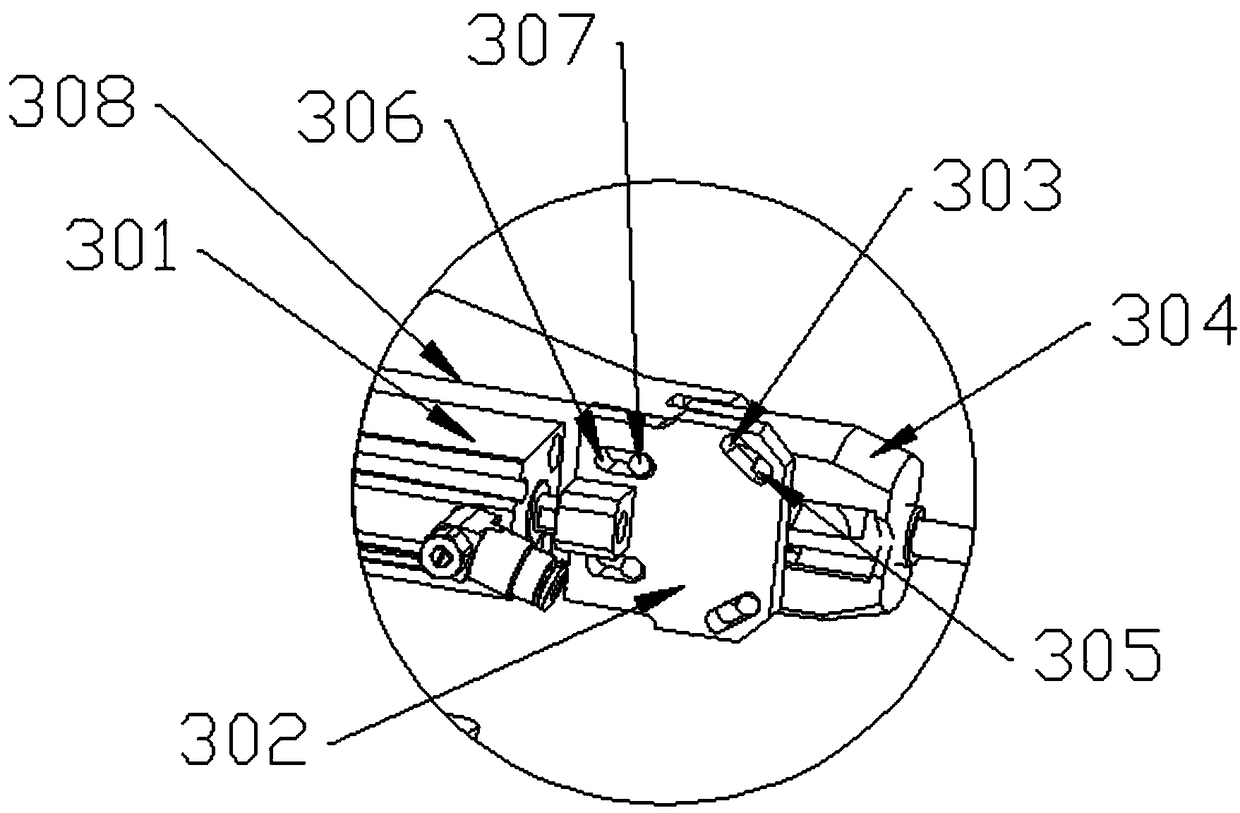 Nail feeding tail end locking device of double-end stud