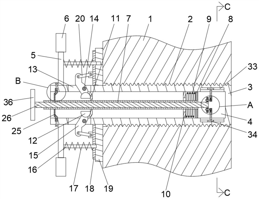 Hole plugging rod for mould