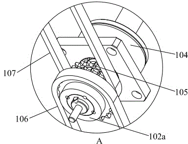 Crossbeam moving mechanism of novel box covering machine