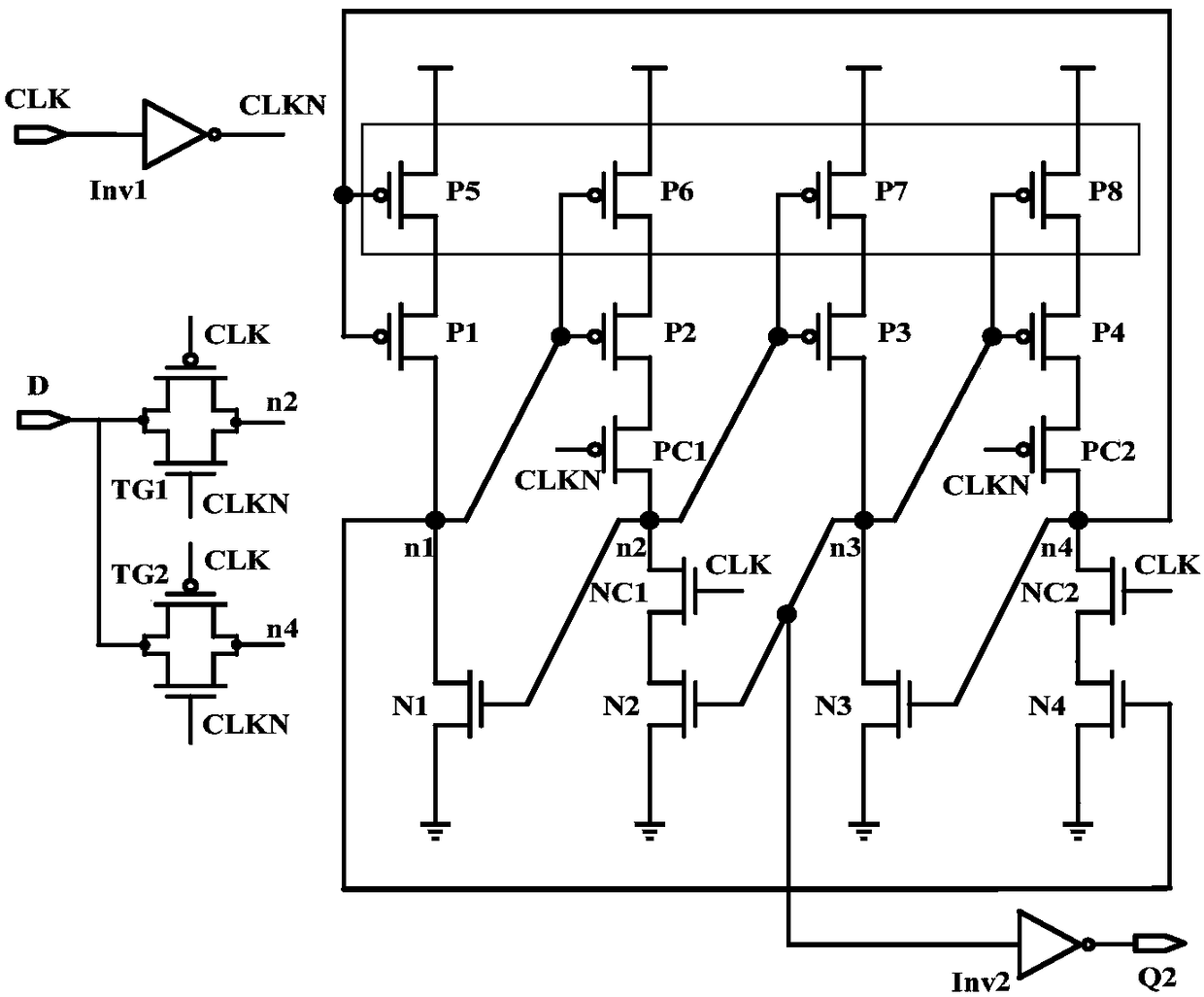 Radiation hardened high-performance DICE latch