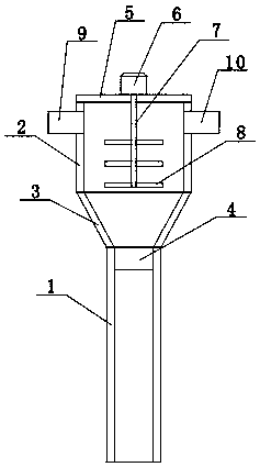 Fireproof mixing device for mining