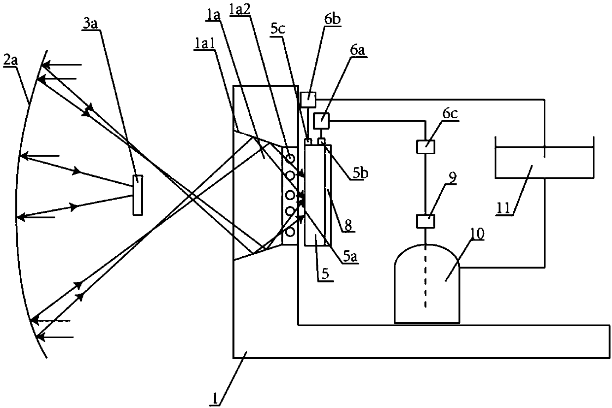 Molten salt heat absorber heat efficiency test system and test method