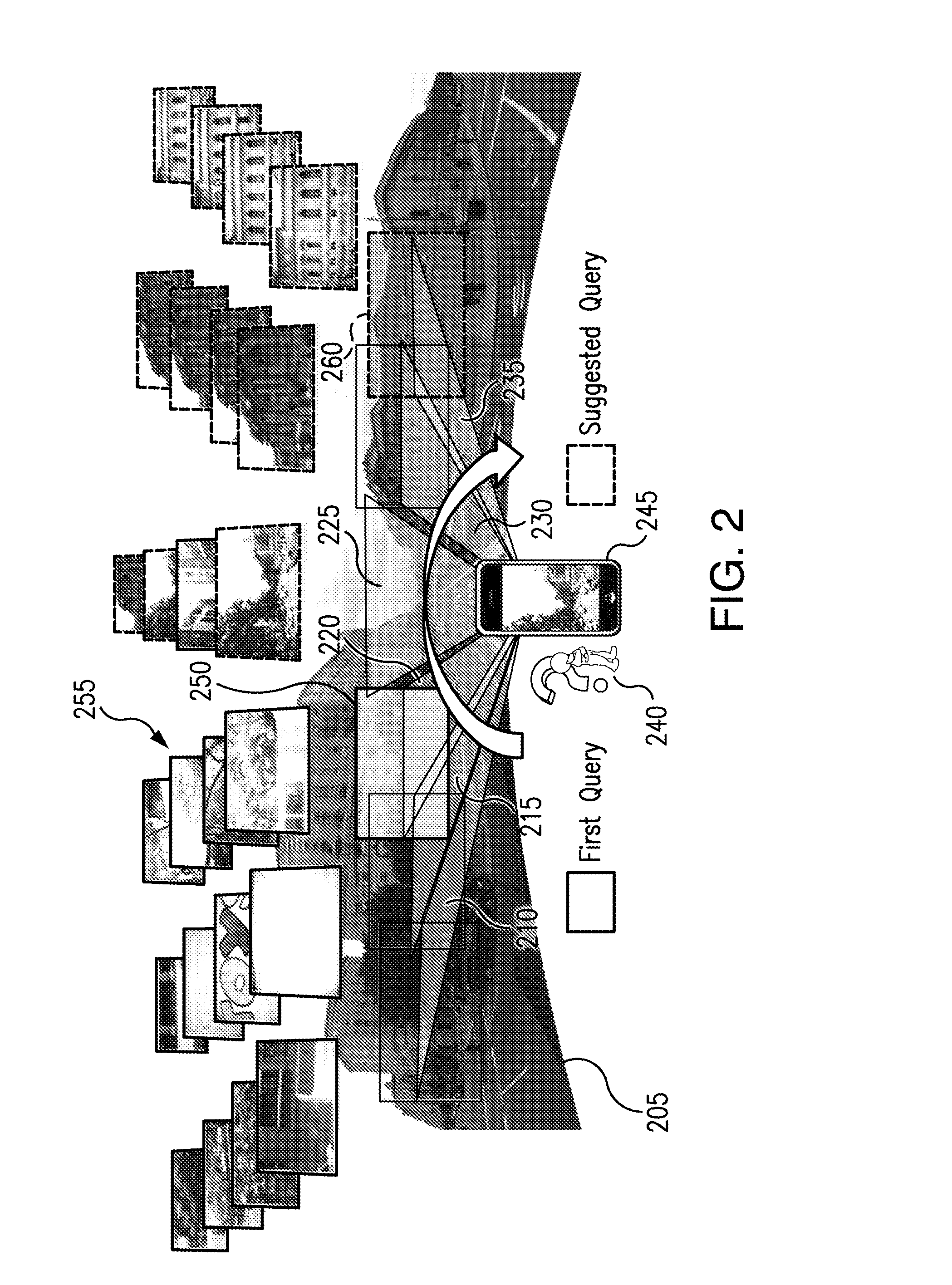 Systems and methods for automatically determining an improved view for a visual query in a mobile search