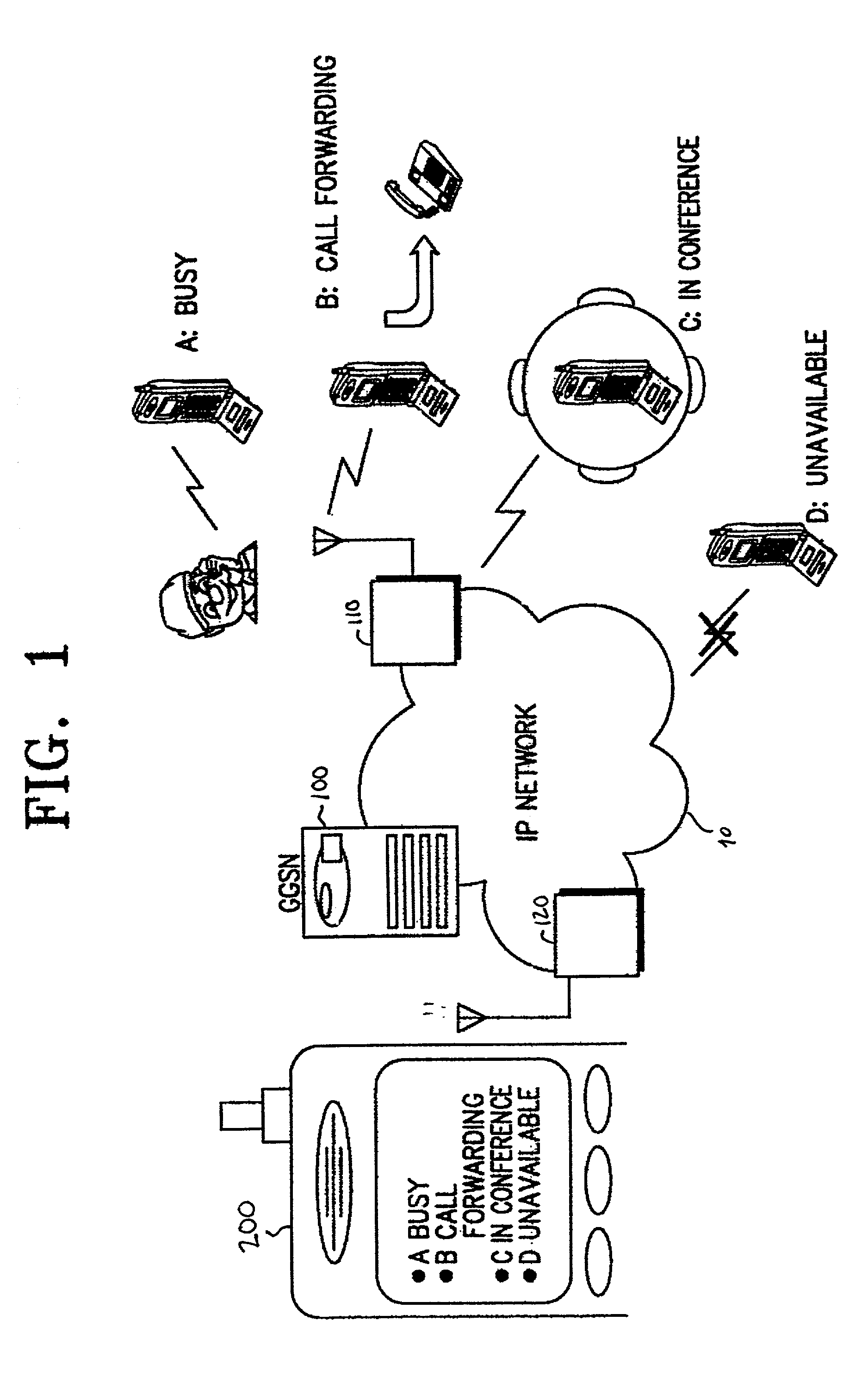 System and method for notifying a user of the status of other mobile terminals
