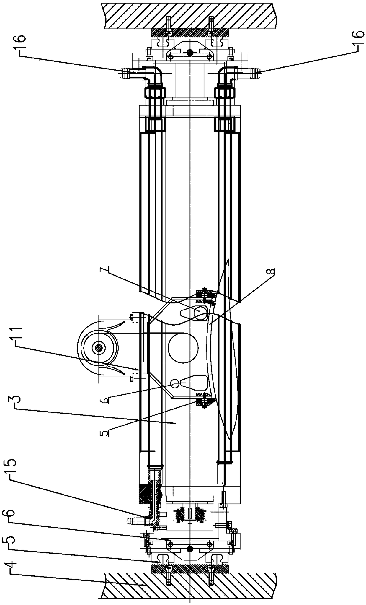 Closed roller cleaning device on satellite printing machine