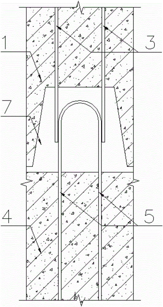 Assembly type prefabricated shear wall horizontal abutted seam steel channel welding and connecting device and connecting method