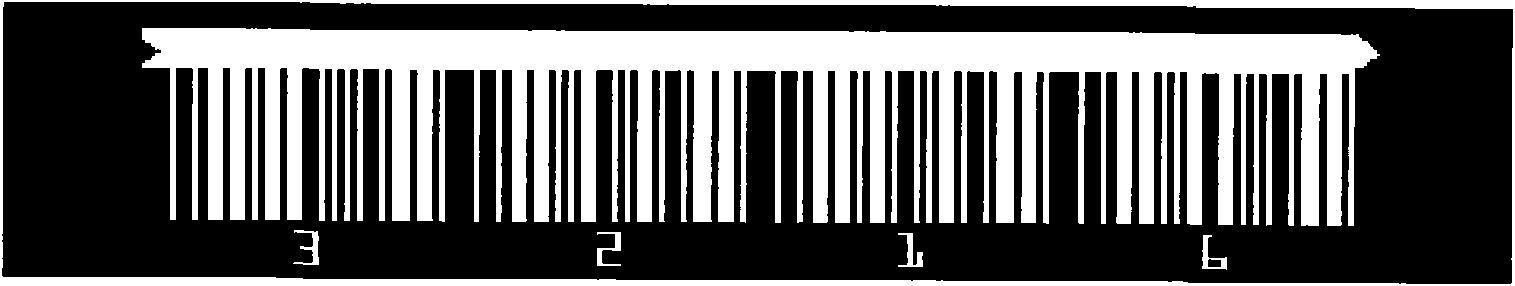 Method for manufacturing bar code on x-ray film