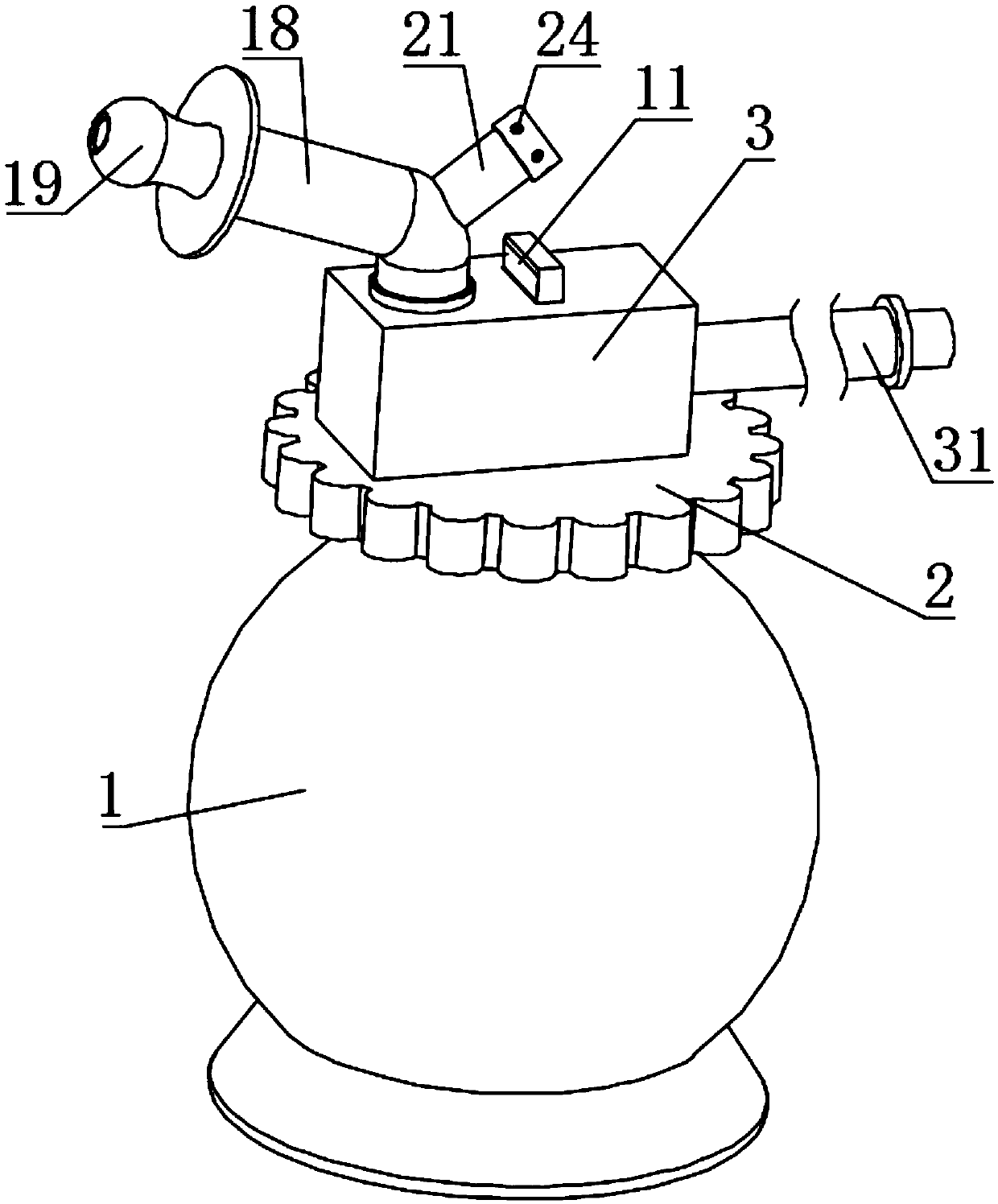 Novel nebulizer with reflux structure