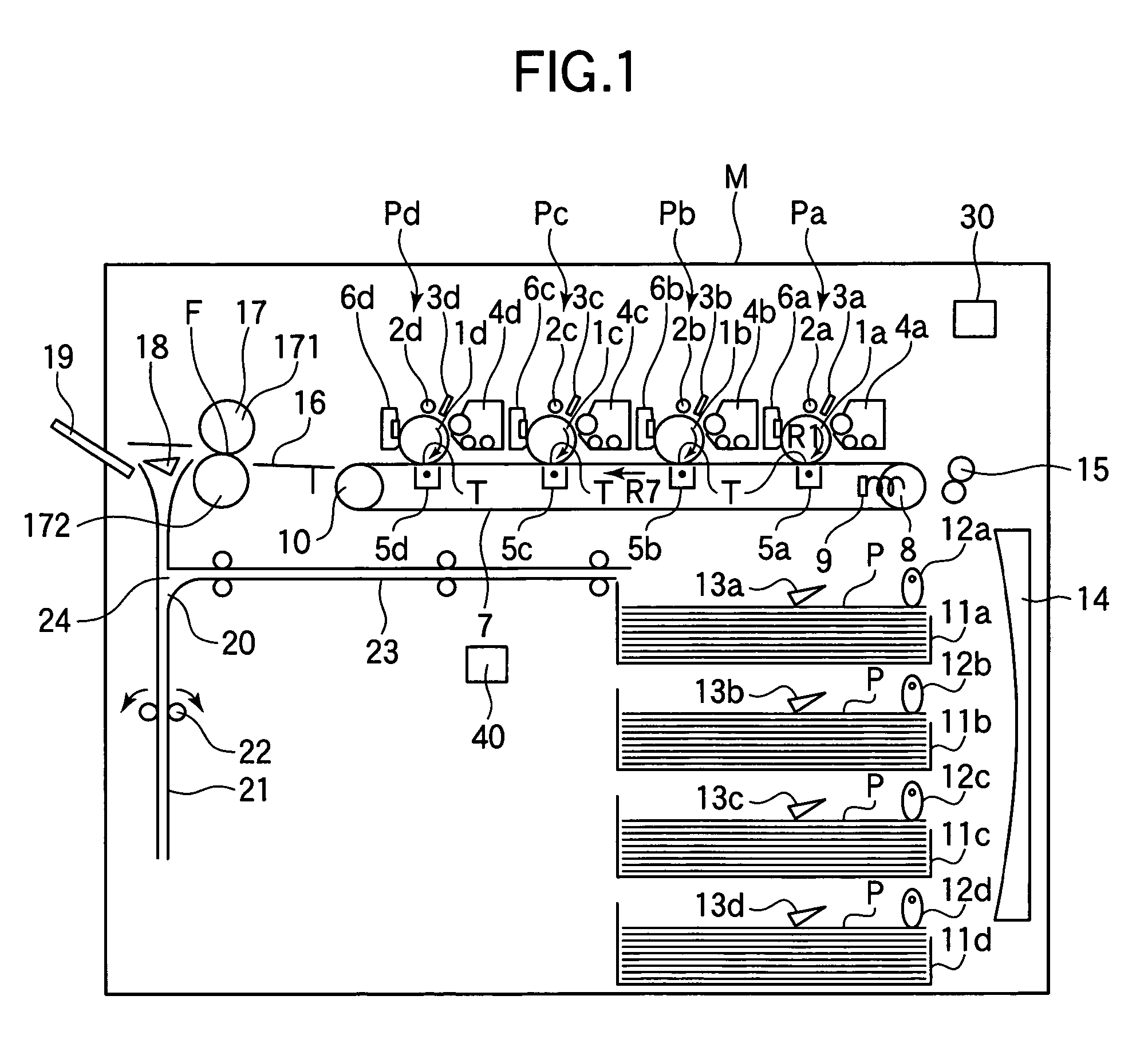 Image forming apparatus with a toner image forming device