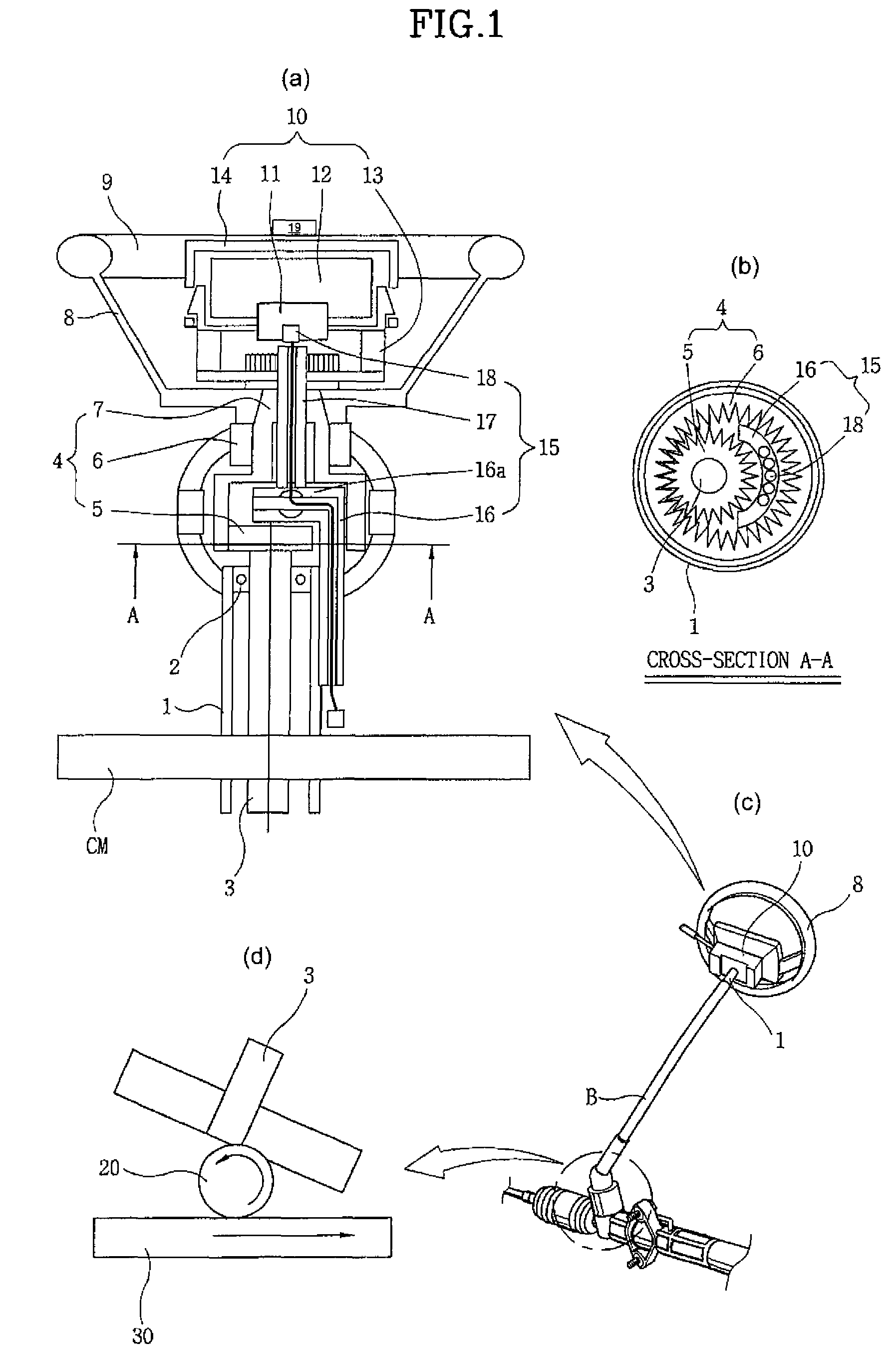 Vehicle steering system including irrotational airbag module