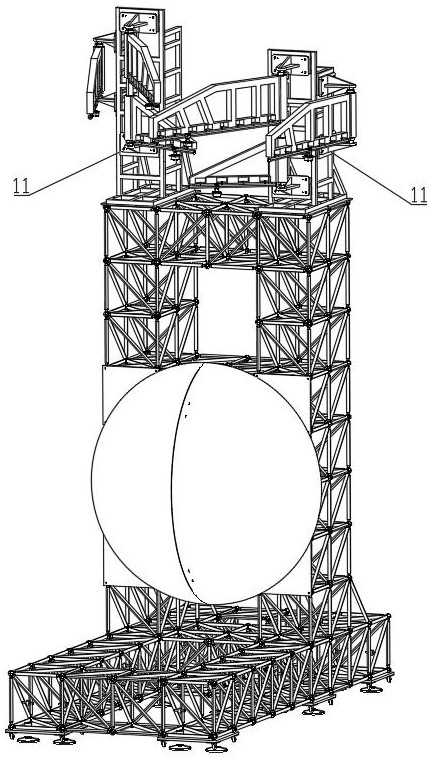 A three-rocker arm test device for composite motion microgravity deployment of space mechanism