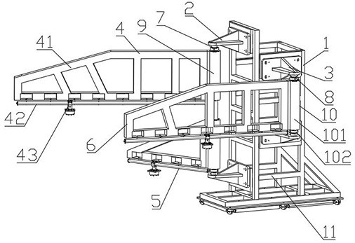 A three-rocker arm test device for composite motion microgravity deployment of space mechanism