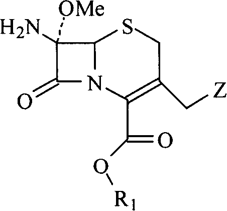 Methoxy cephalosporin intermediate