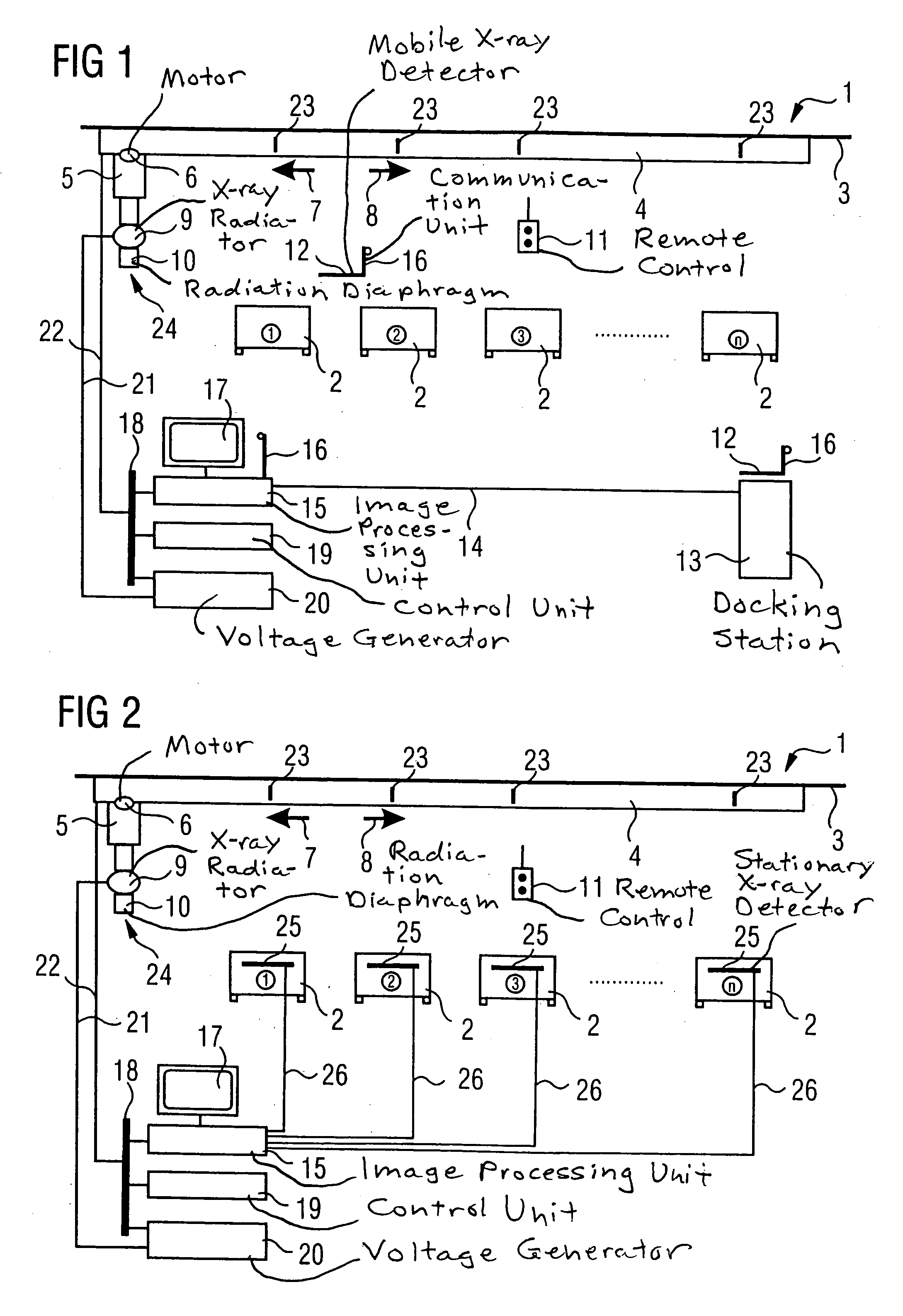 Apparatus and method for conducting medical procedures on multiple patients respectively at different locations
