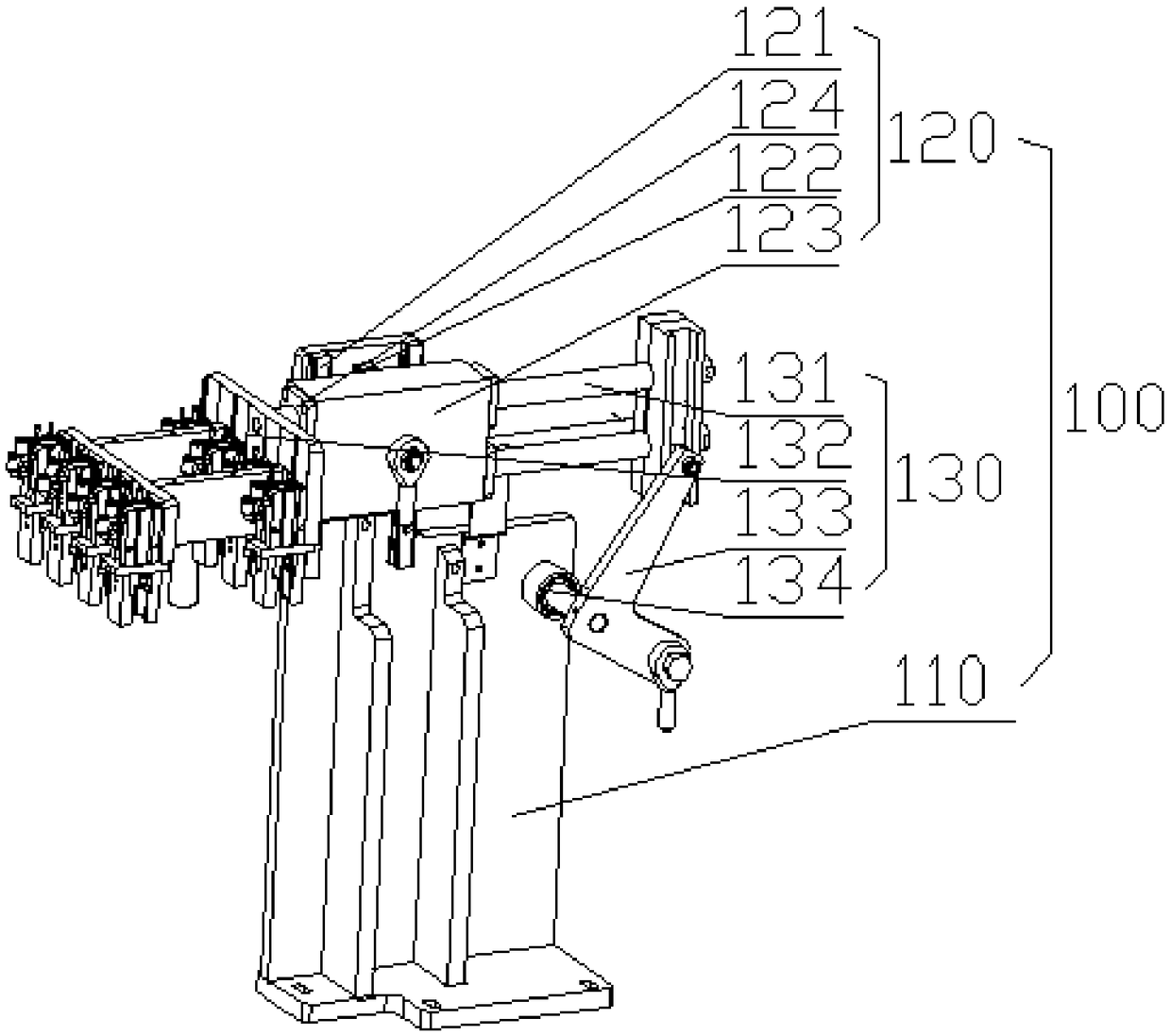 Cam-lever-type automatic feeding device
