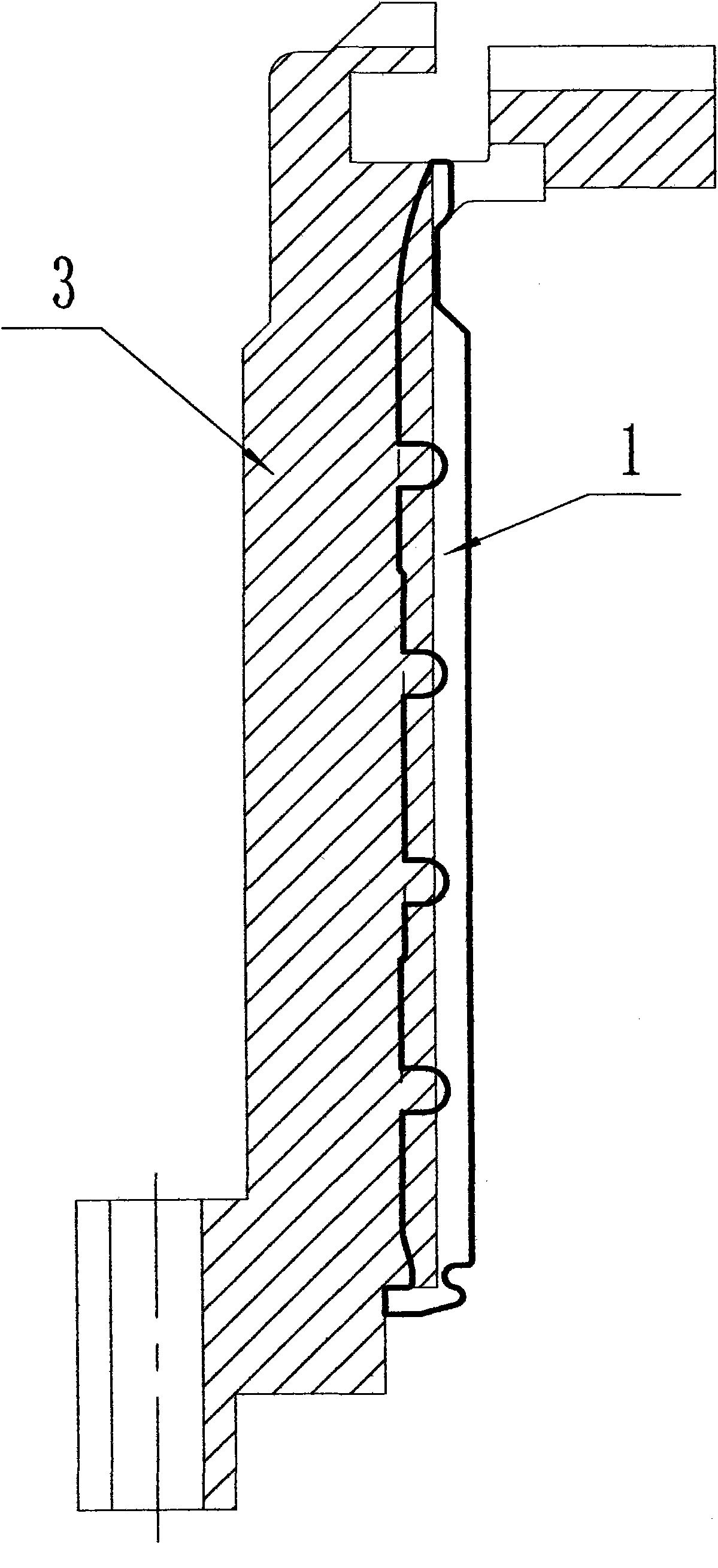 Improved type needle cylinder illustration