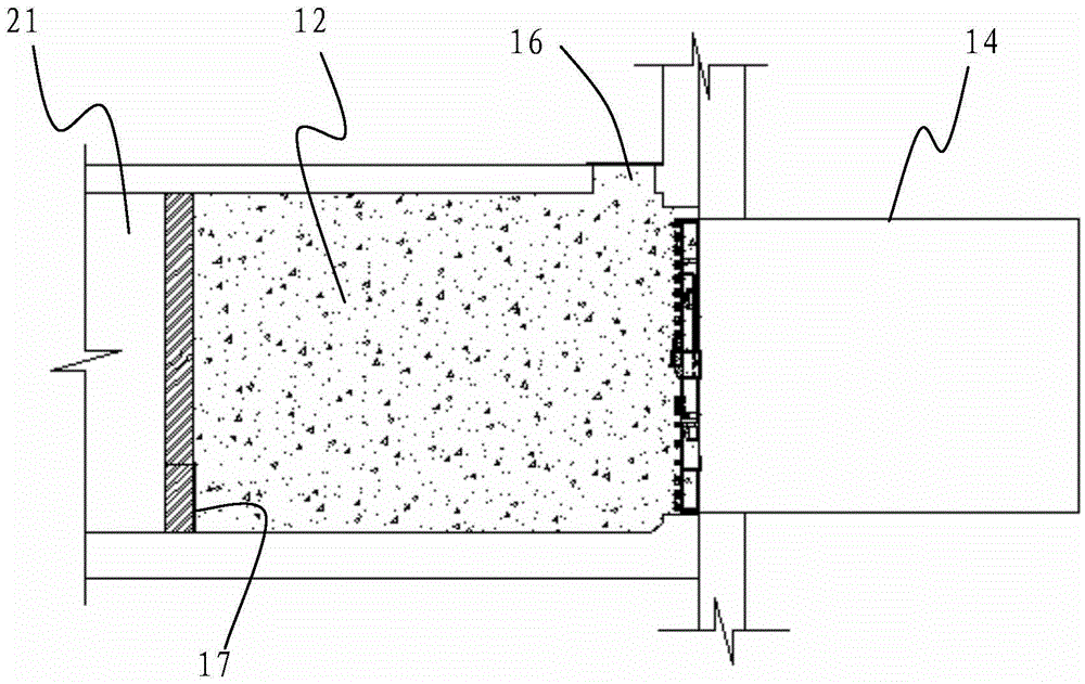 Concrete box shield tunneling and receiving construction method