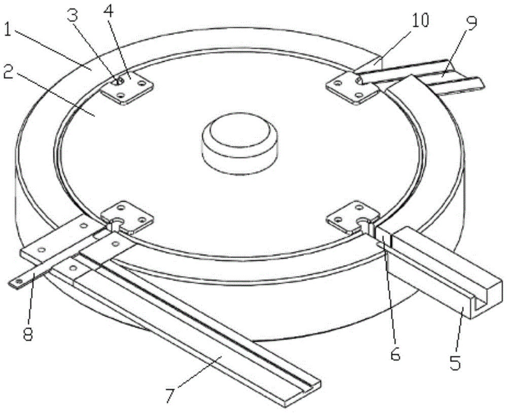 A four-way reversing valve magnetic separation ring press-fitting equipment and press-fitting process