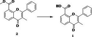 Preparation method of 3-methyl flavone-8-carboxylic acid