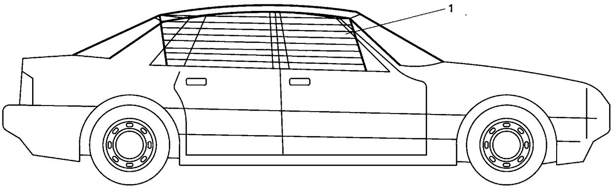 A solar vehicle auxiliary air conditioning system