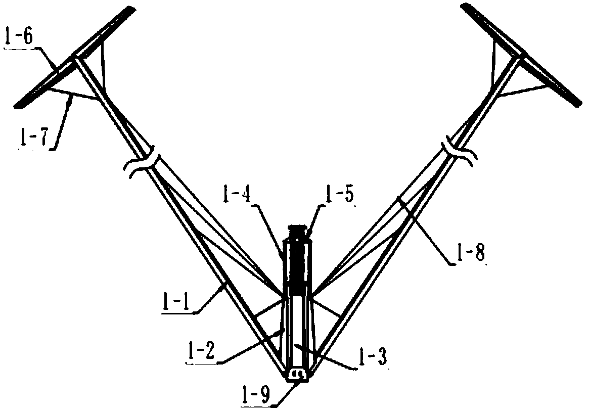 Offshore wind power generator with V-shaped wind rotor structure