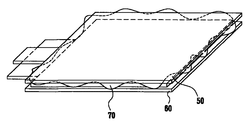 Glue overflow-preventing device and baseplate-laminating method using same