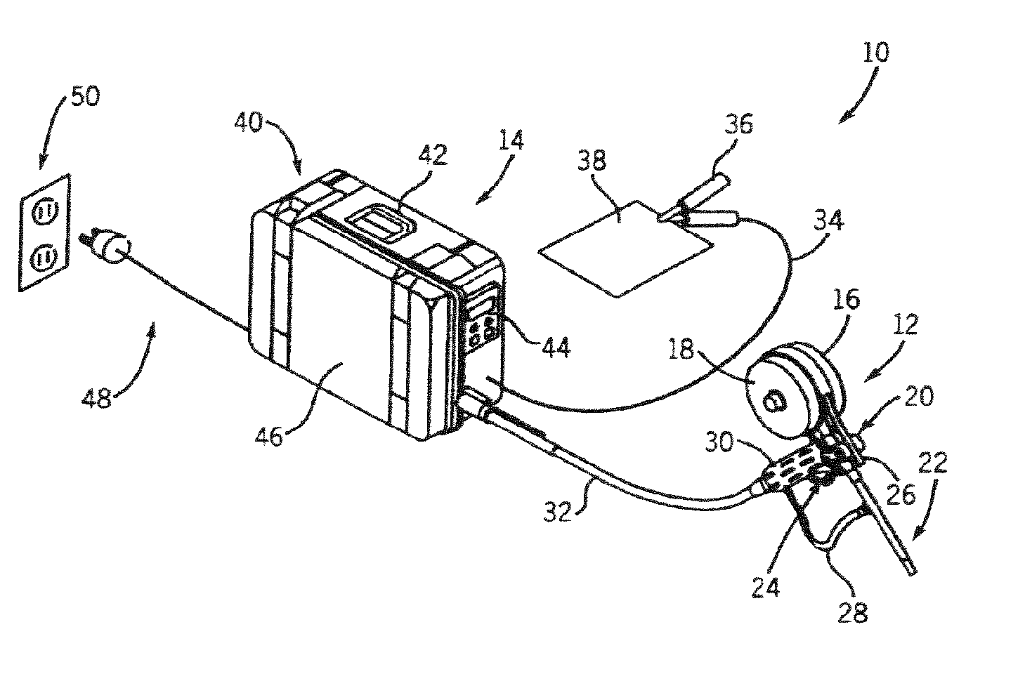 Spool gun having unitary shielding gas and weld power connector