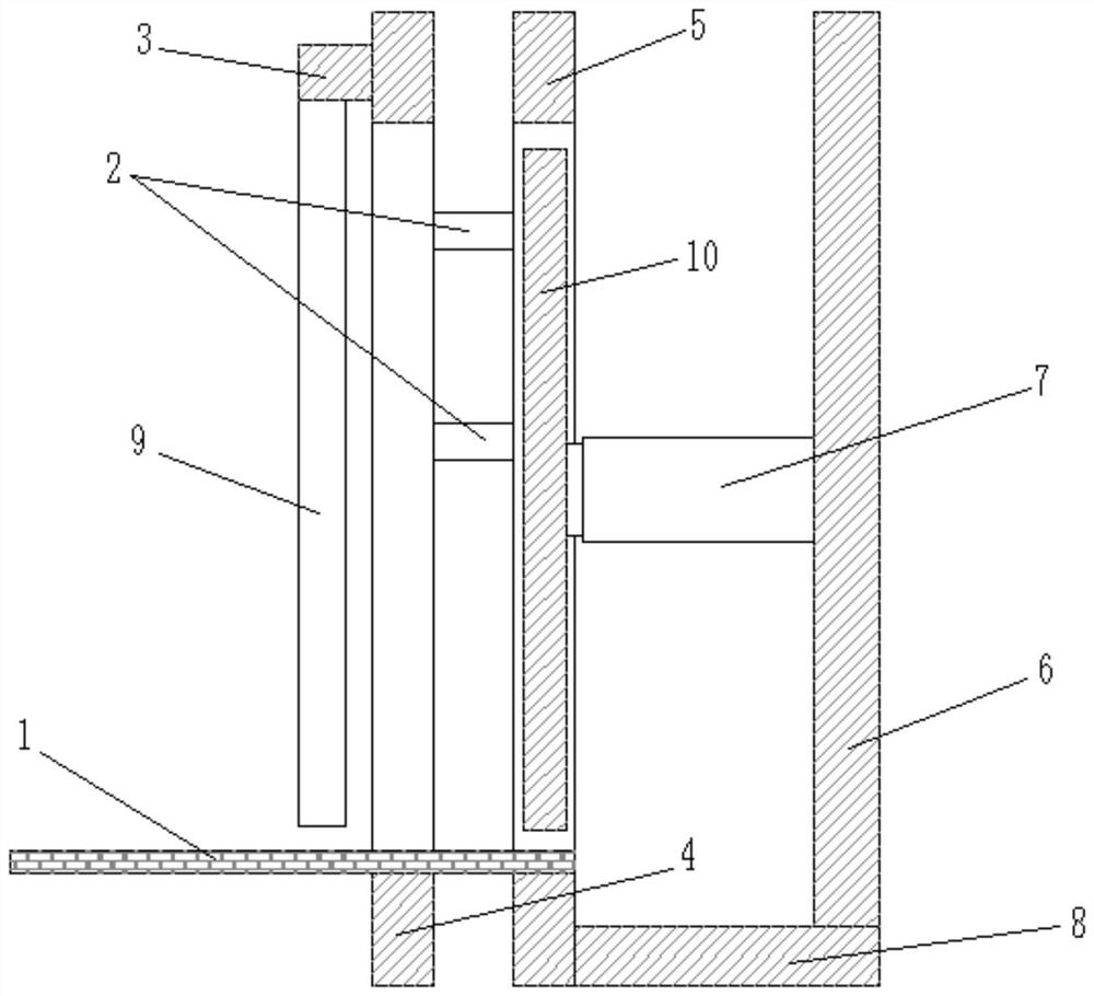 A vertical wall brick installation for building construction