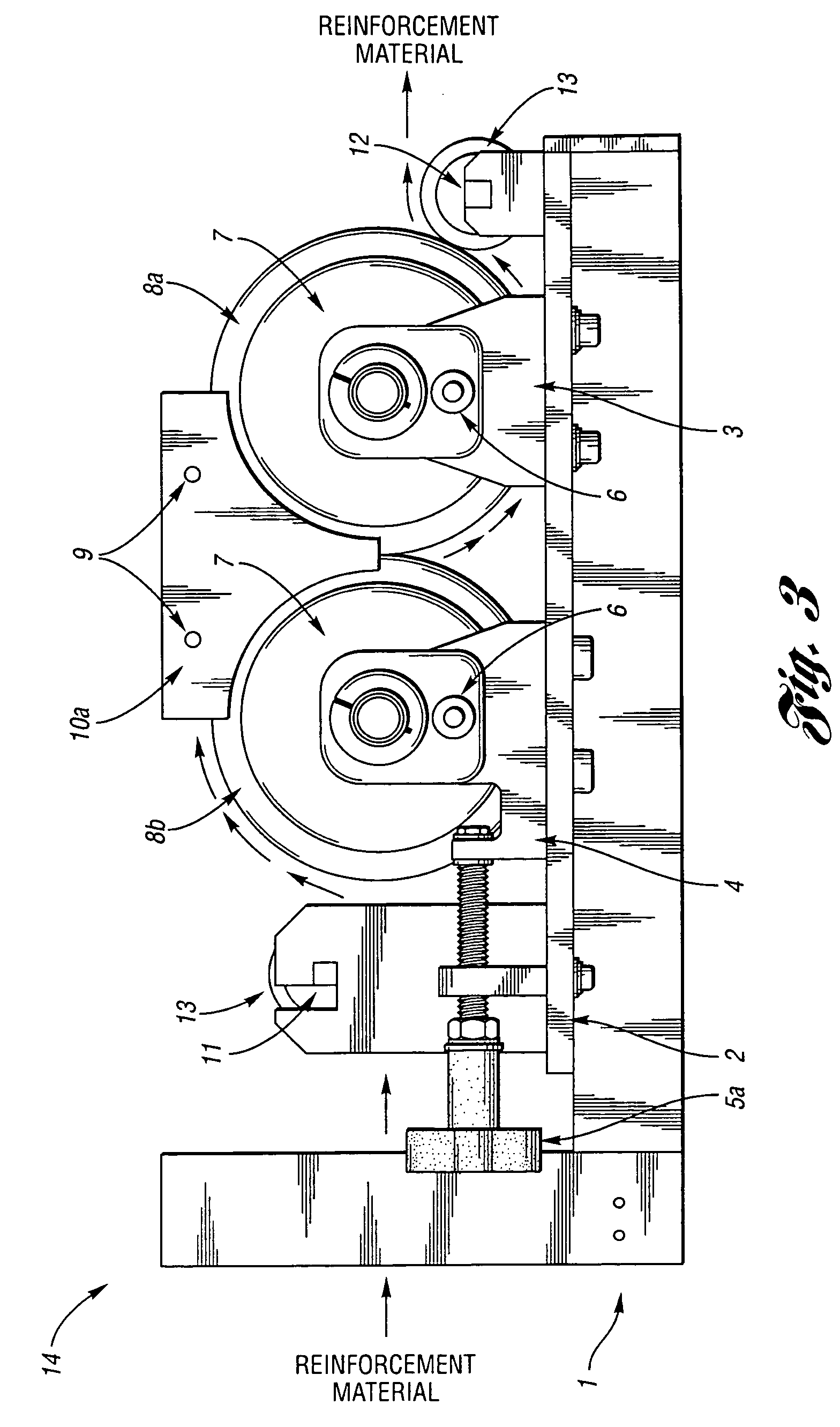 Apparatus for resin-impregnation of fibers for filament winding