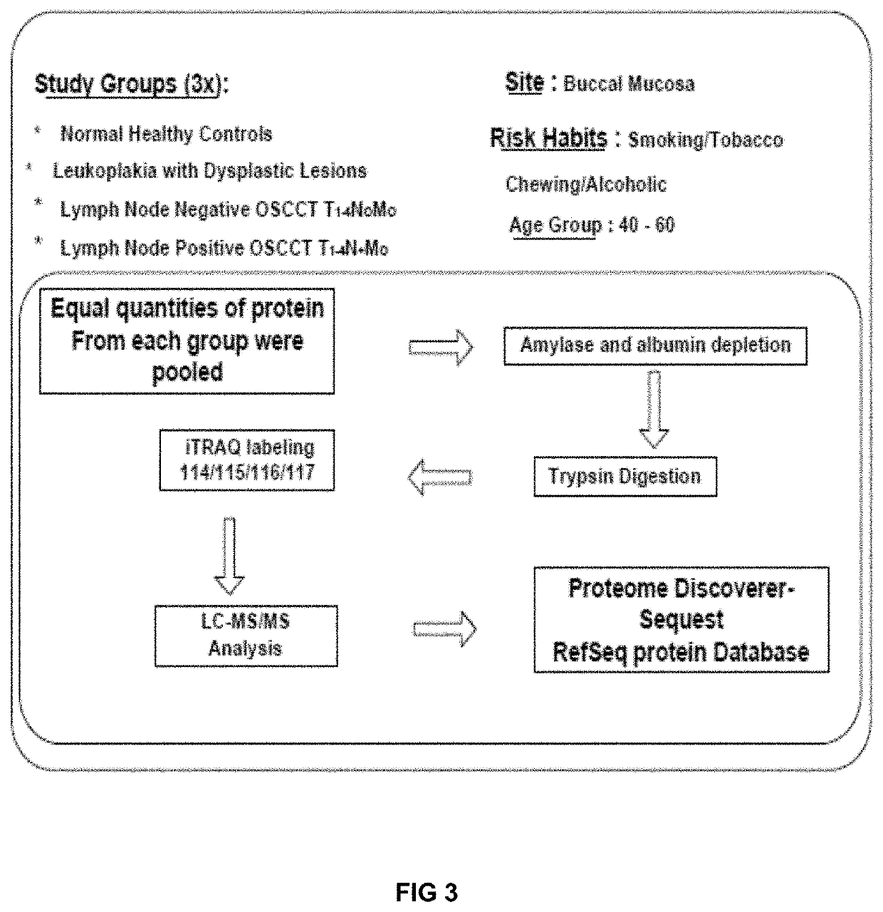 Sall.ivary protein biomarkers for the diagnosis and prognosis of head and neck cancers, and precancers