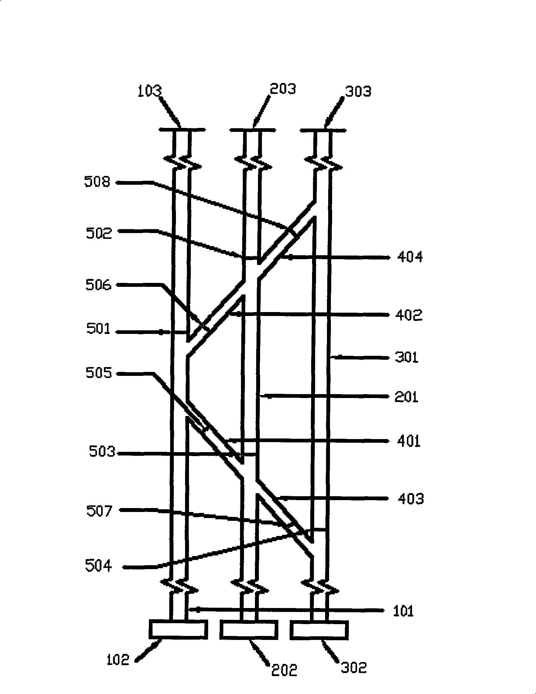 Tunnel ventilation communication system and its wind power distribution and regulating method