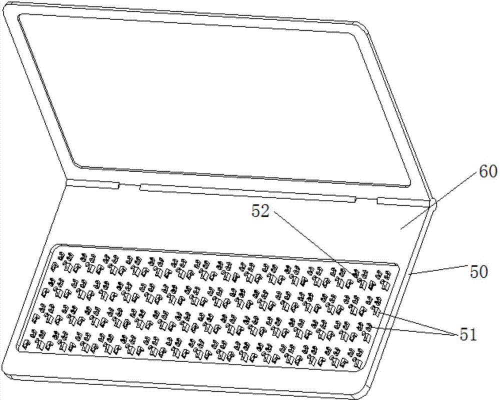 Integrated laptop keyboard