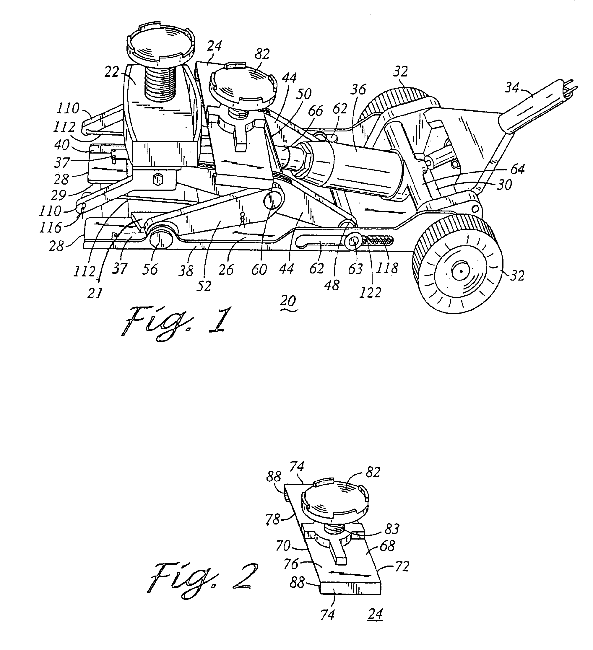 Power unit for use with a jack stand that is convertible into a load-lifting jack