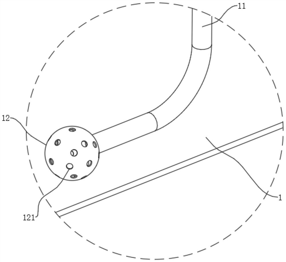 Handheld strawberry seedling leaf fertilizer spraying device