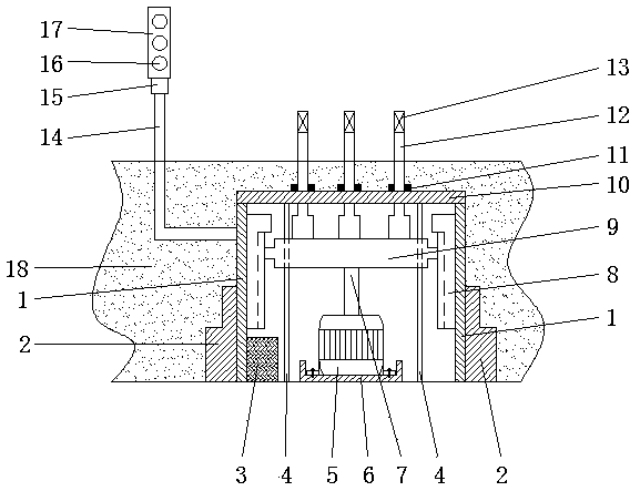 Highway barrier automatic retracting and releasing device