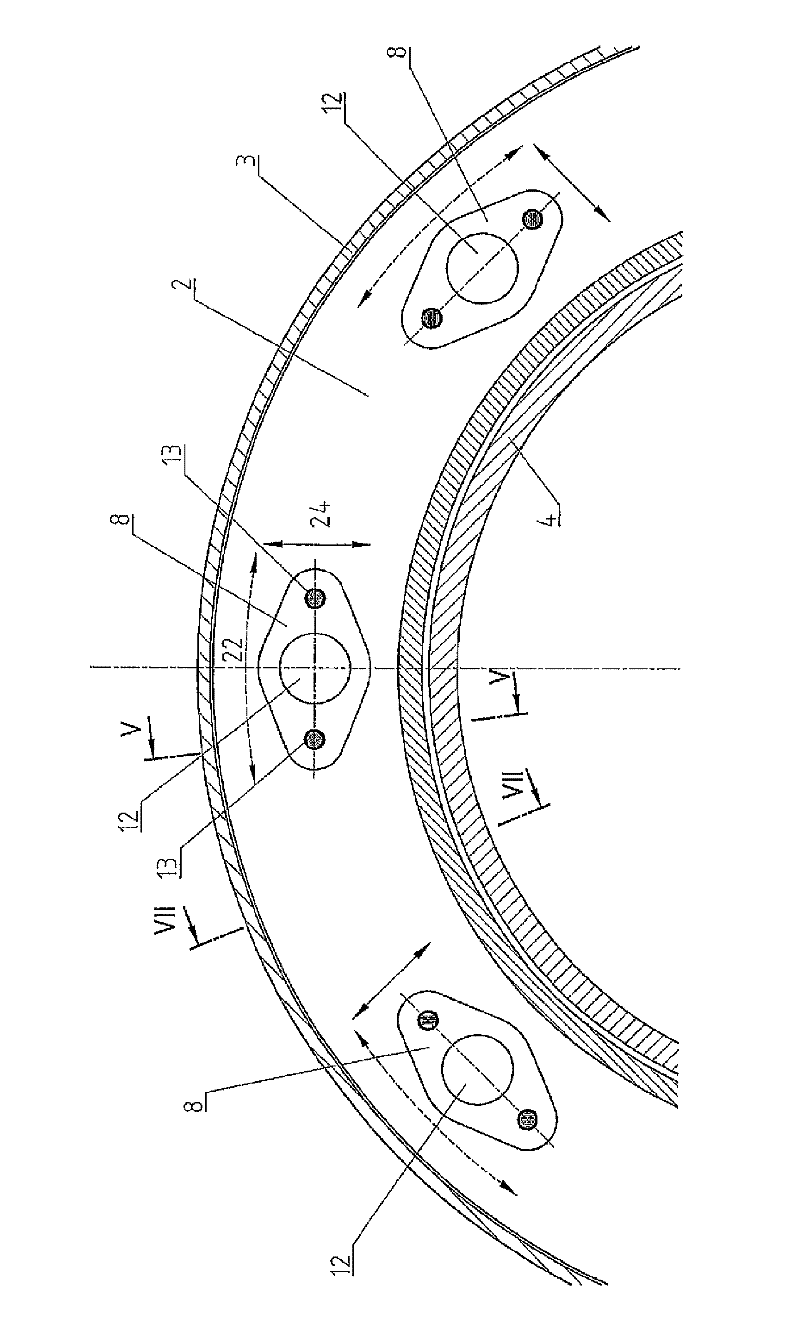 Swirl setting apparatus for a burner