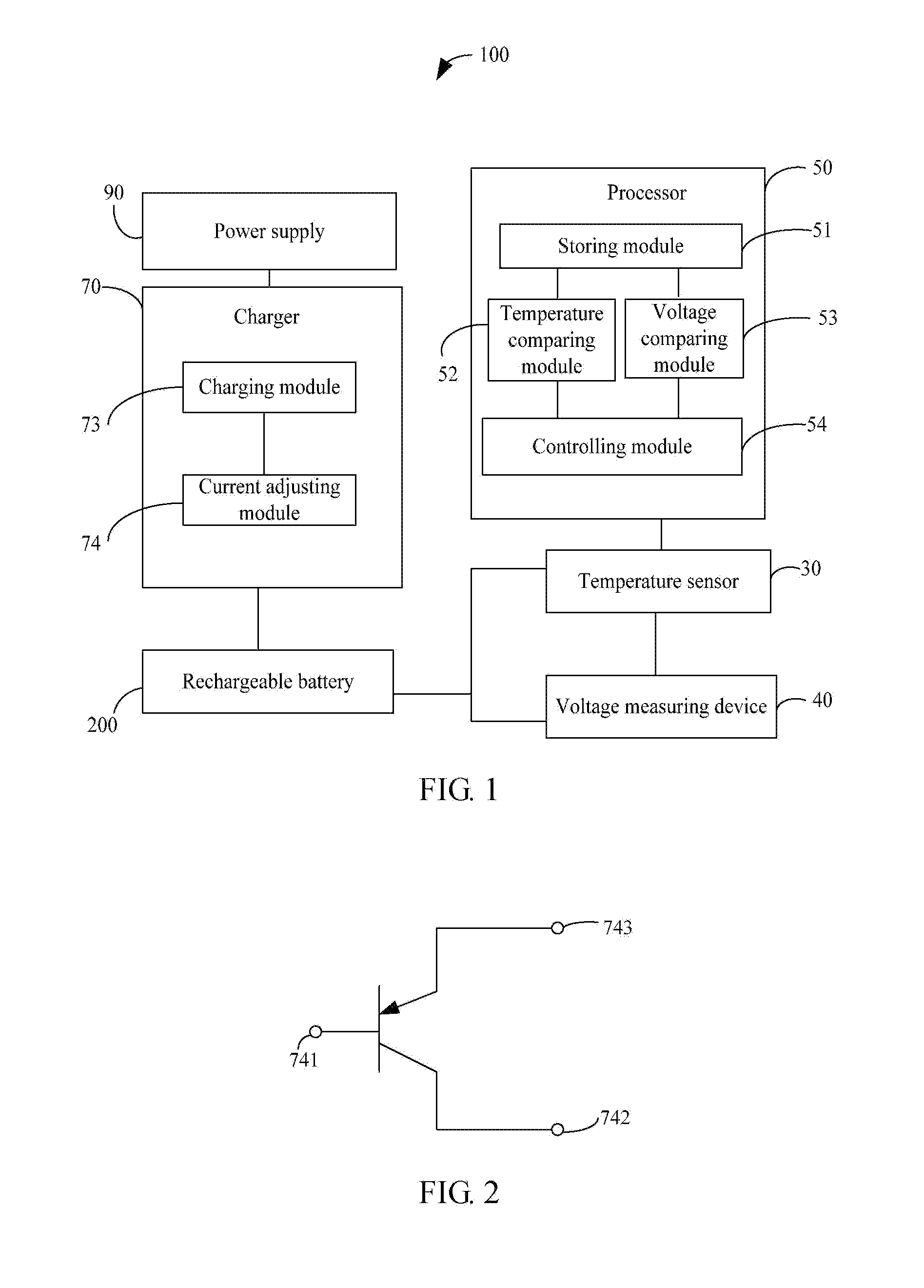Battery charging system and method