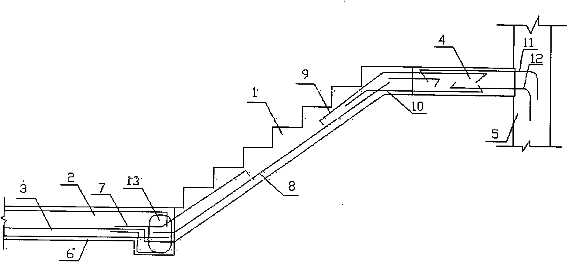 Stair connection joint device